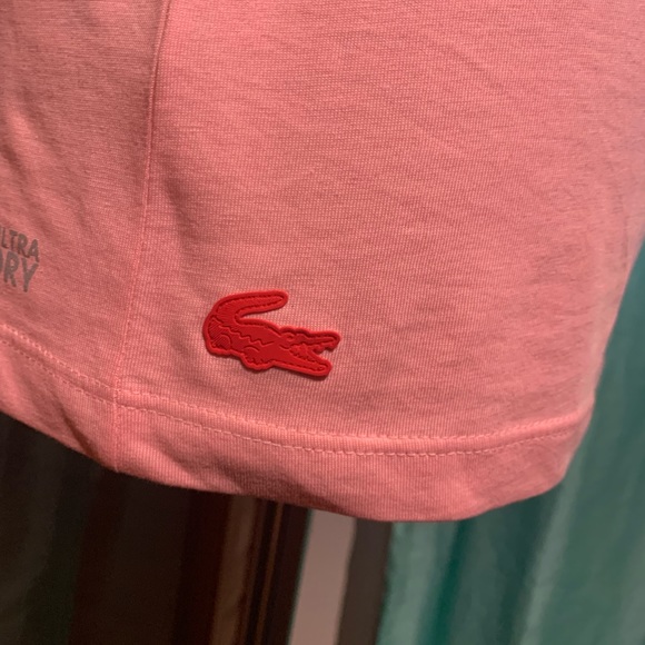 NWT LACOSTE PINK SPORT TEE - Picture 5 of 8